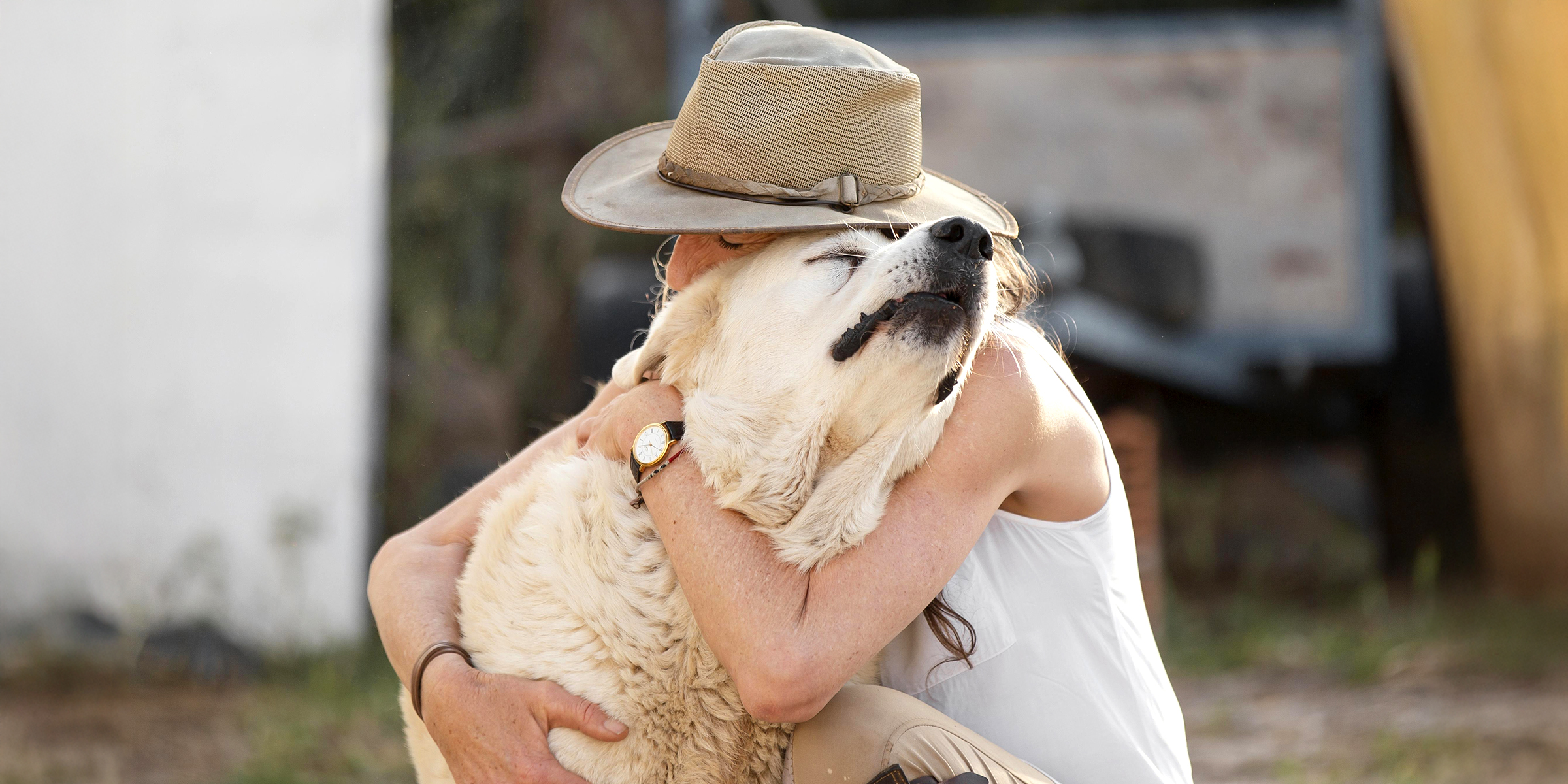 Una mujer abrazando a su perro | Fuente: Freepik