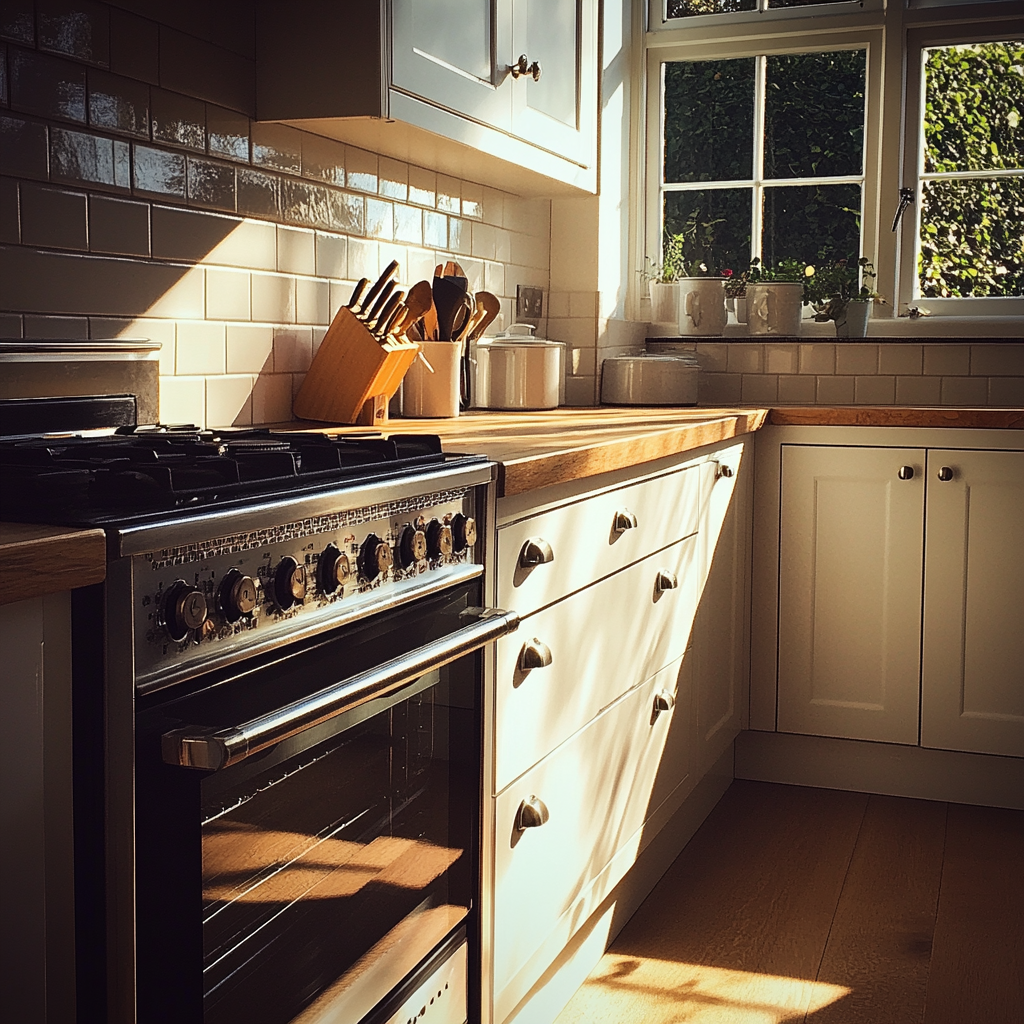 Primer plano de un horno en una cocina | Fuente: Midjourney