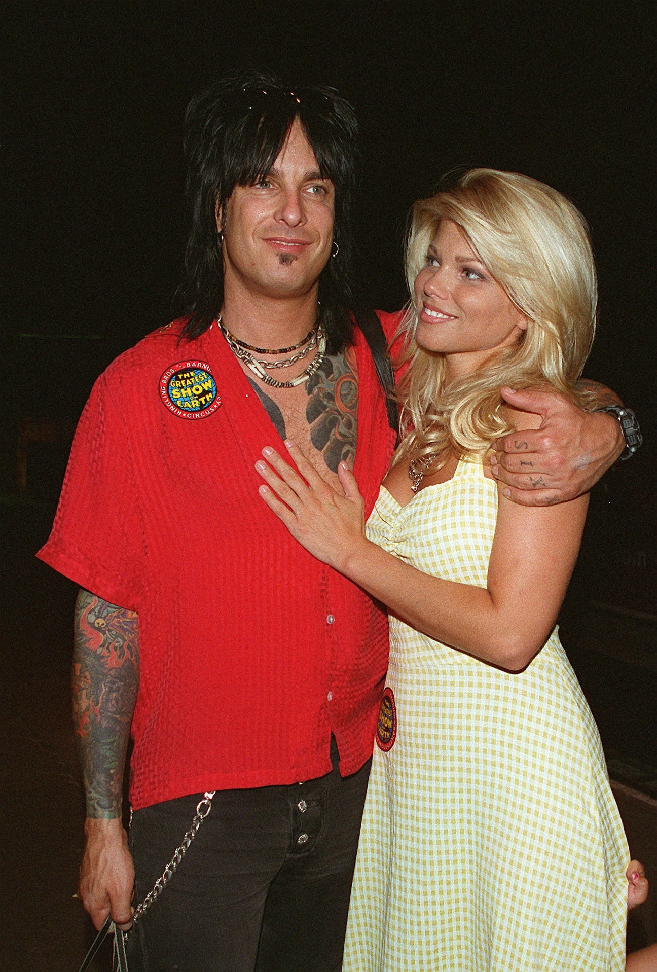 La actriz posa con su entonces marido en 1998 | Fuente: Getty Images