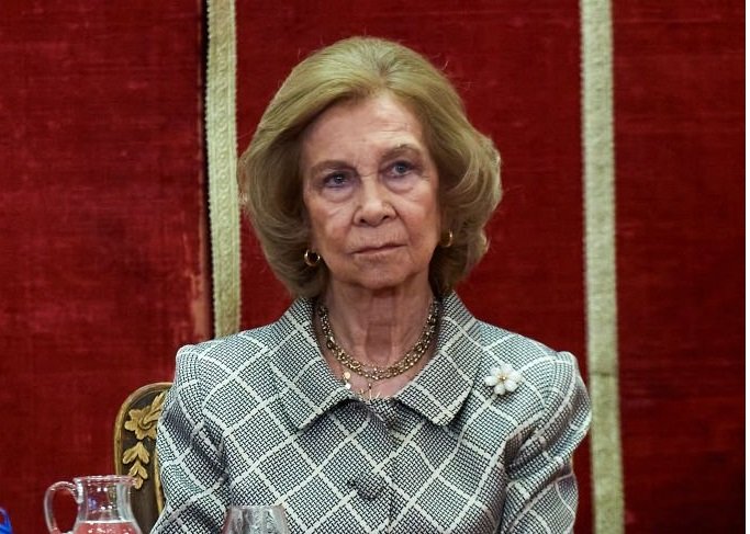 La reina Sofía de España en la Real Academia de Bellas Artes el 26 de febrero de 2020 en Madrid, España. | Foto: Getty Images