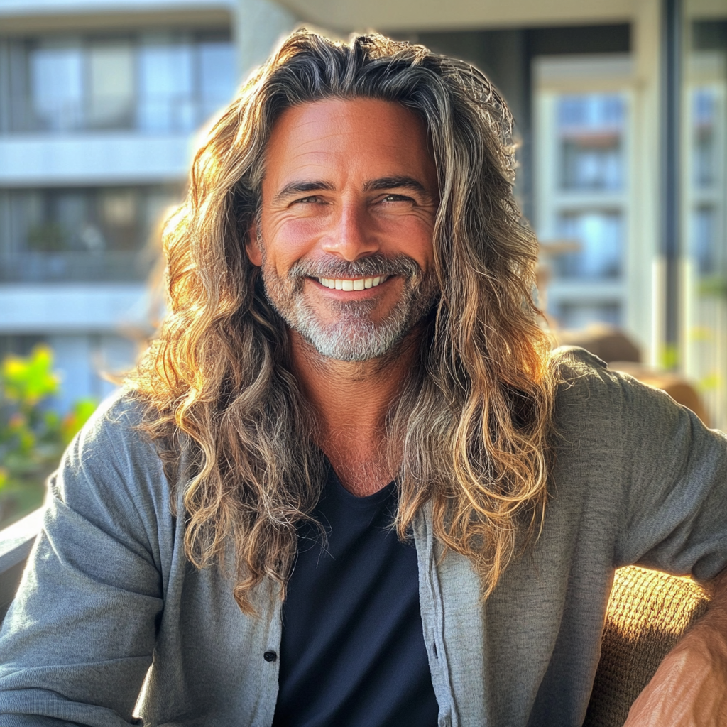Primer plano de un hombre sonriente | Fuente: Midjourney