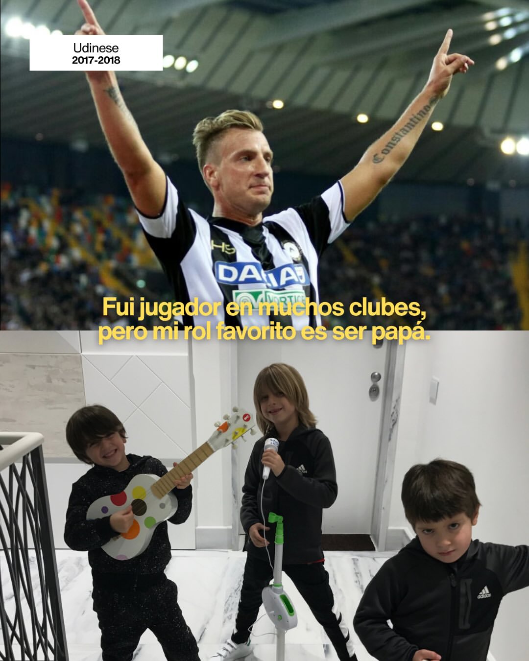 Maxi López mostró fotografías junto a sus hijos | Fuente: Instagram/officialmaxilopez