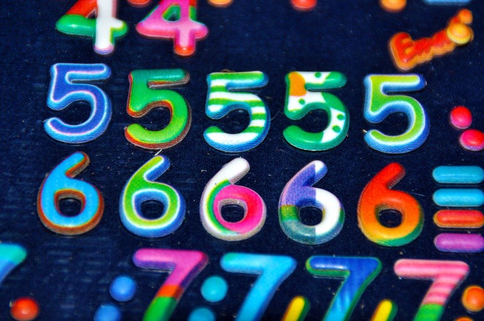 Números de colores. | Foto: Max Pixel