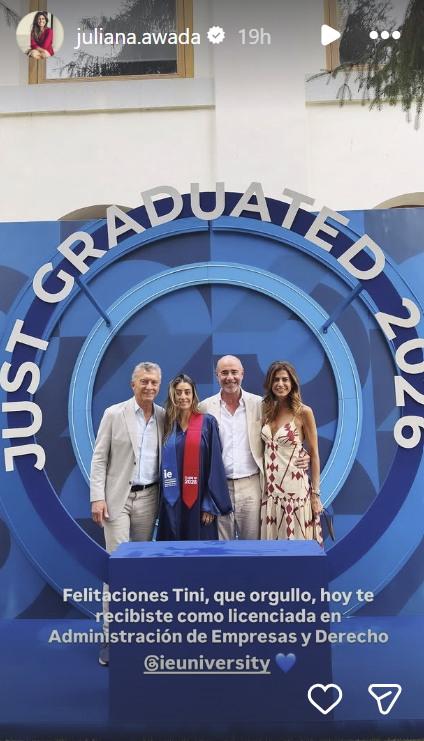 El egreso de Valentina Barbier, la hija de Juliana Awada | Fuente: Instagram/juliana.awada