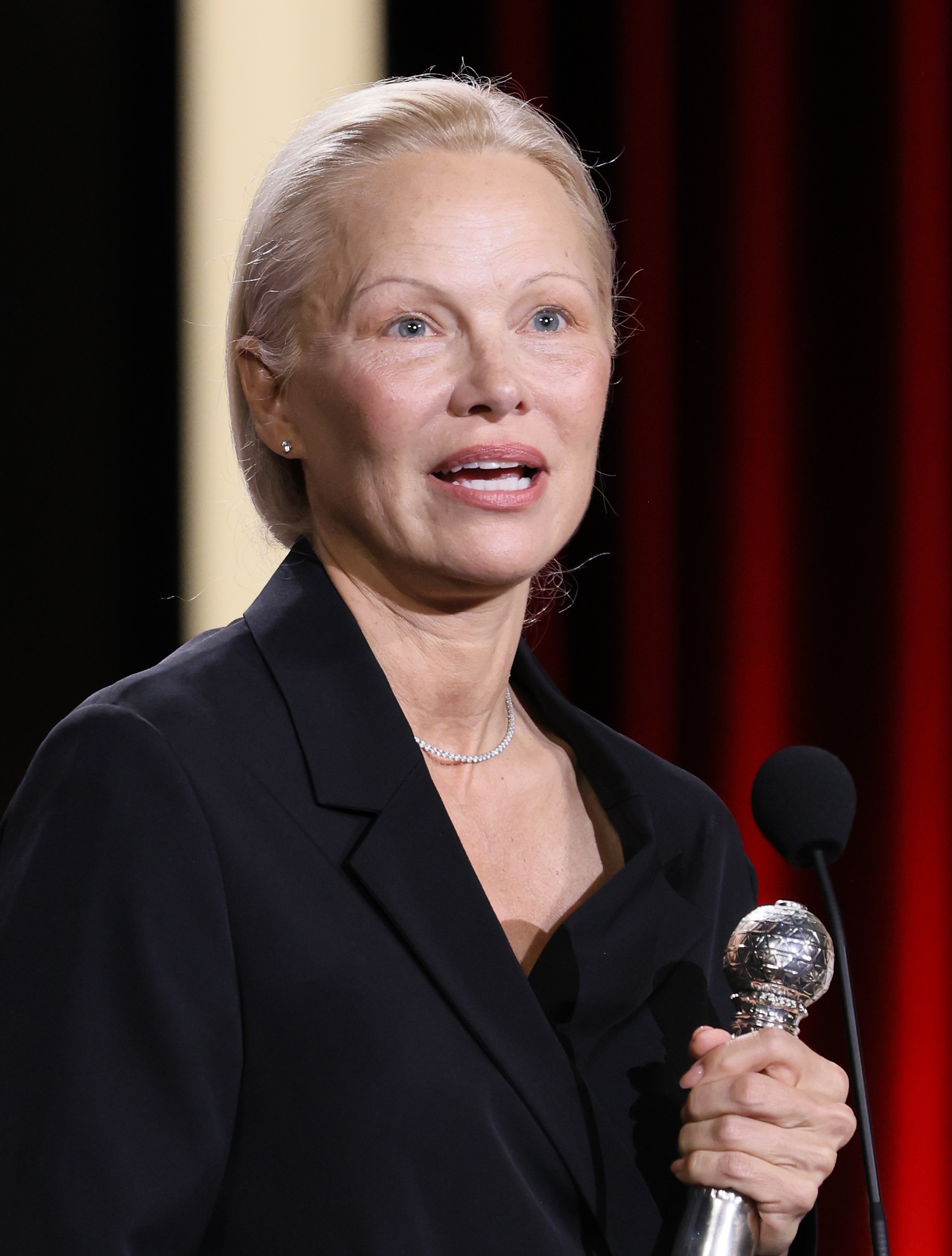 Pamela Anderson en el Kursaal de San Sebastián en San Sebastián, España, el 28 de septiembre de 2024 | Fuente: Getty Images