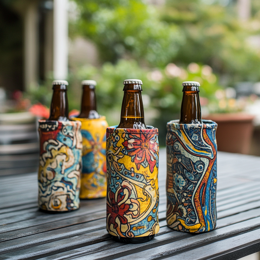 Koozies en botellas | Fuente: Midjourney