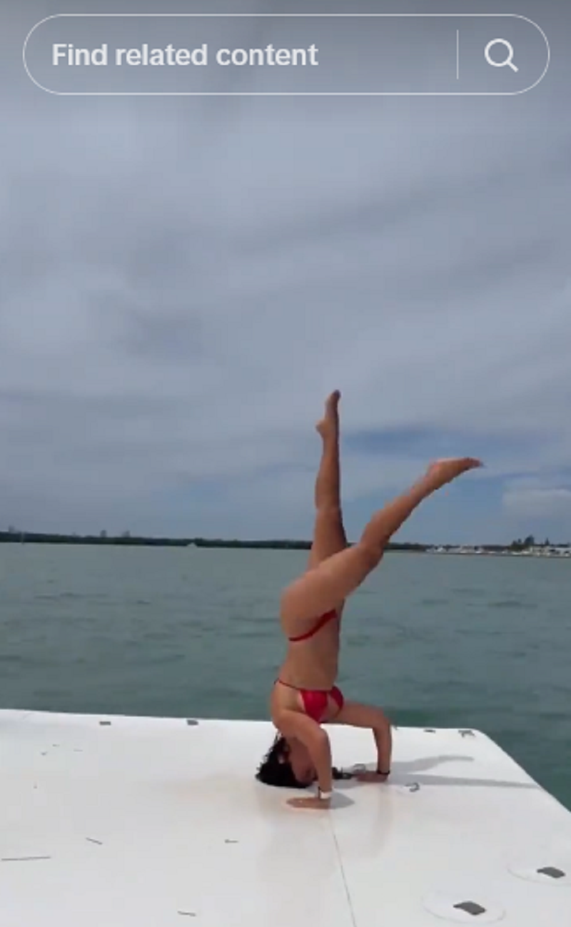 Antonela Roccuzzo disfrutando de sus vacaciones de verano en la playa | Fuente: TikTok/antonelaroccuzzo