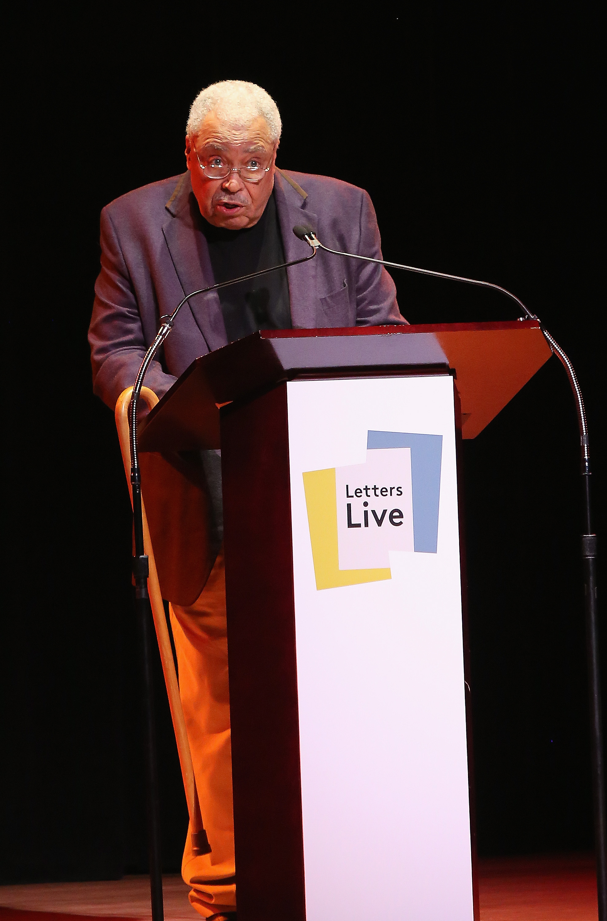 James Earl Jones fotografiado en el estreno en Nueva York del exitoso programa "Letters Live" el 19 de mayo de 2018. | Fuente: Getty Images