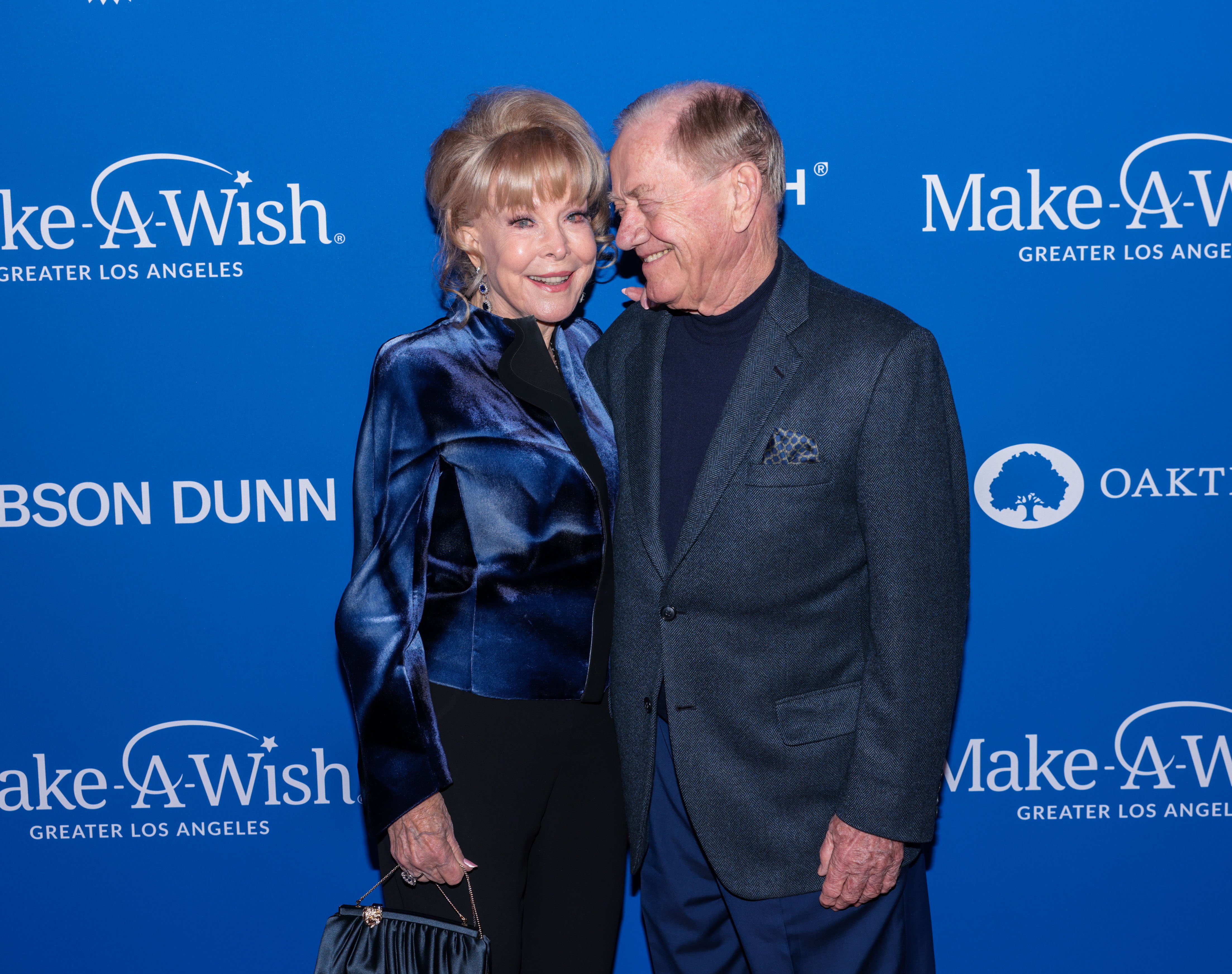 Barbara Eden and Jon Eicholtz at Paramount Studios on November 19, 2022 in Hollywood, California | Source: Getty Images