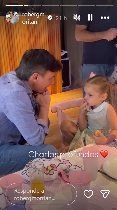 Roberto García Moritán con su hija, Anita | Fuente: Instagram/robergmoritan