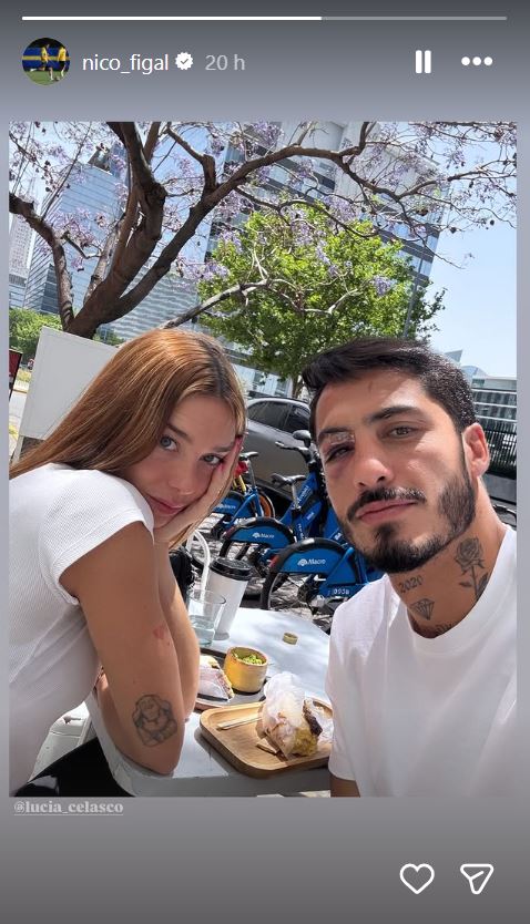 Lucía Celasco y Nicolás Figal | Fuente: Instagram/nico_figal