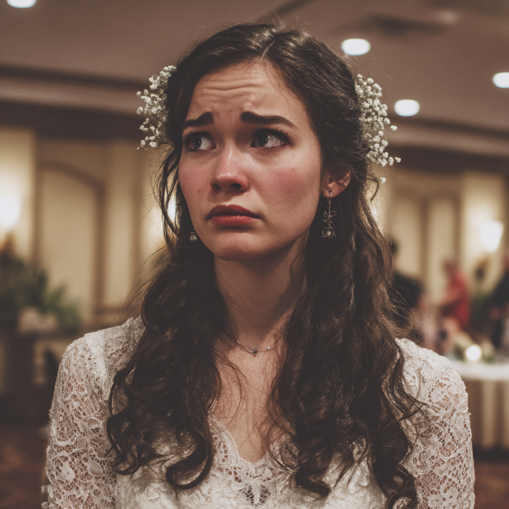 Una novia llorando | Fuente: Midjourney