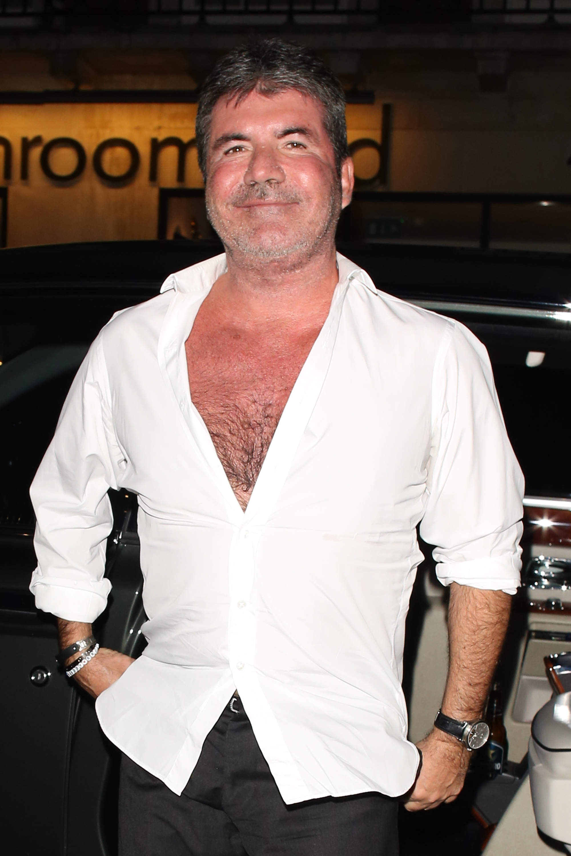 Simon Cowell en el restaurante 34 para la fiesta de despedida de Richard Holloways el 25 de enero de 2018, en Londres, Inglaterra | Fuente: Getty Images