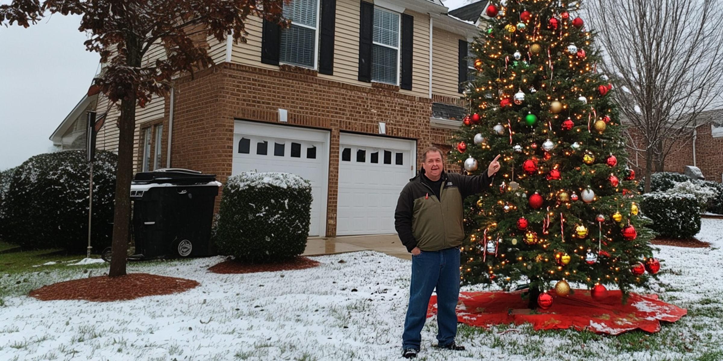 Un hombre junto a un árbol de Navidad | Fuente: AmoMama