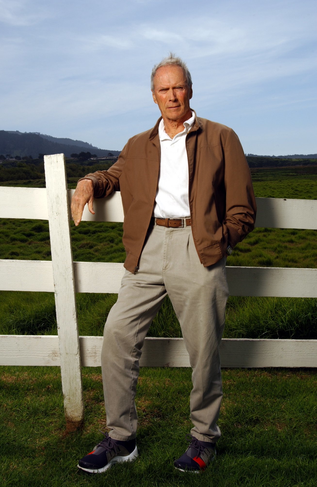 Clint Eastwood en su Mission Ranch Inn de Carmel en 2005. | Fuente: Getty Images