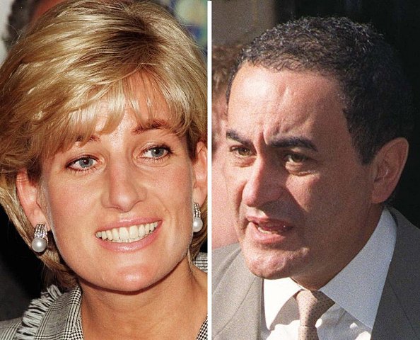 Diana Spencer, de 36 años, y Ehmad Al Fayed, de 42 años. | Fuente: Getty Images