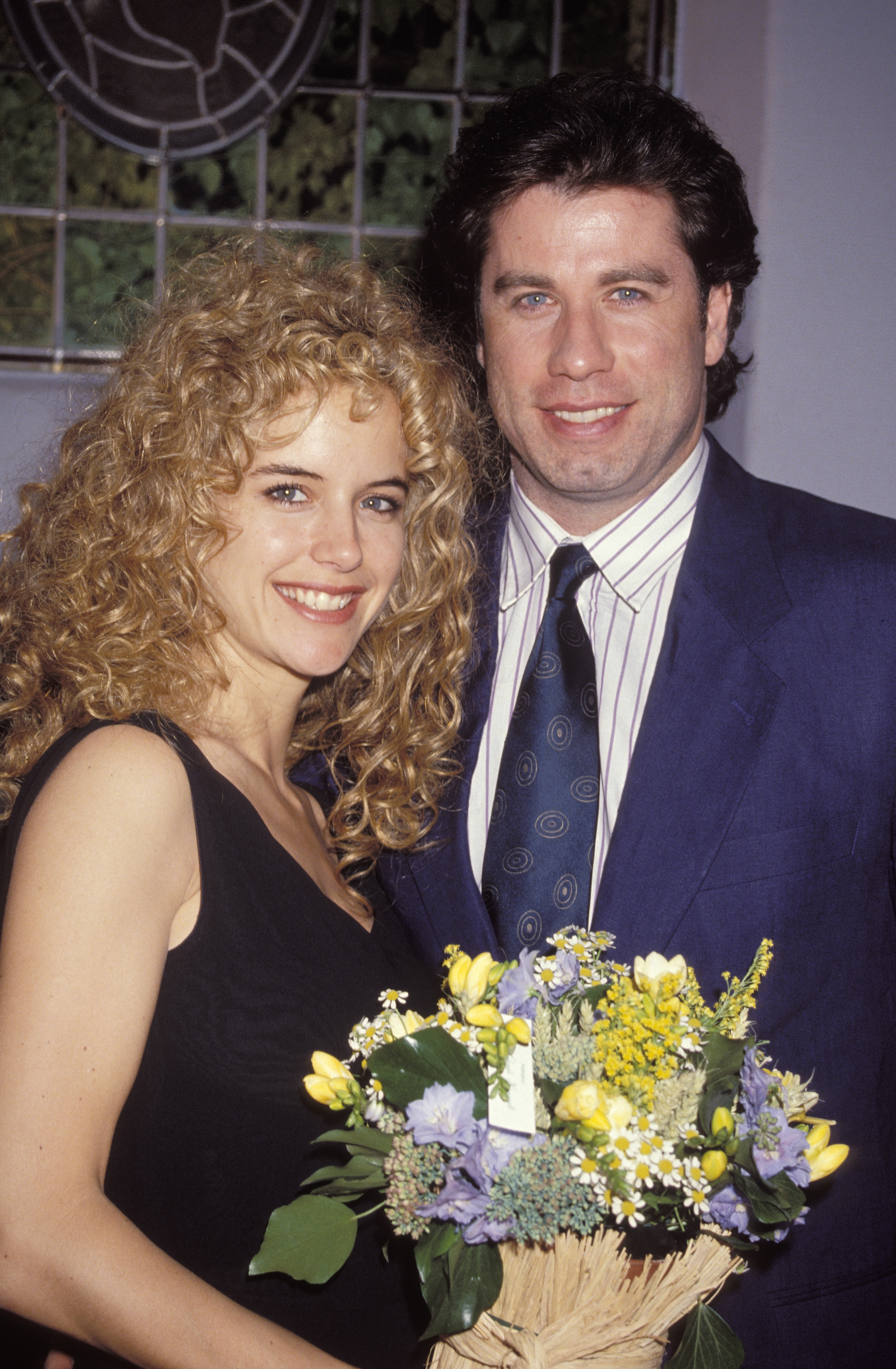 John Travolta y su esposa asisten al Festival de Cine de Deauville el 9 de enero de 1991 | Fuente: Getty Images