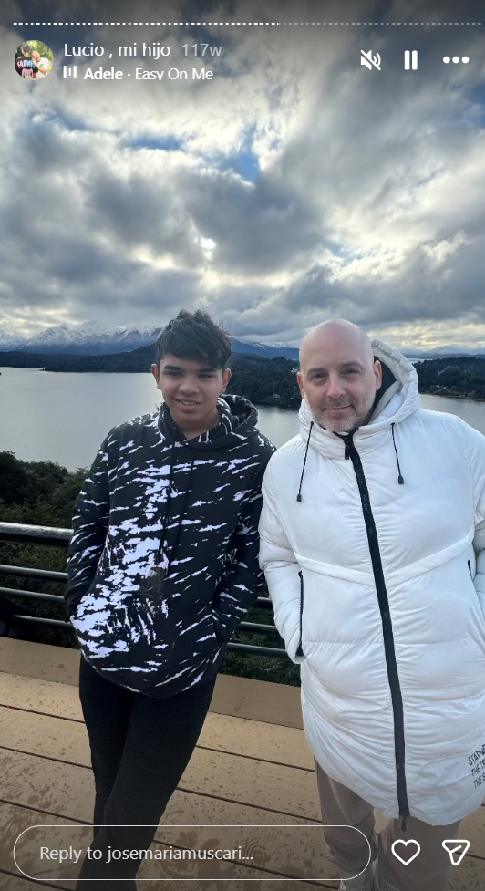 Lucio junto a su padre, José María Muscari | Fuente: Instagram/josemariamuscari