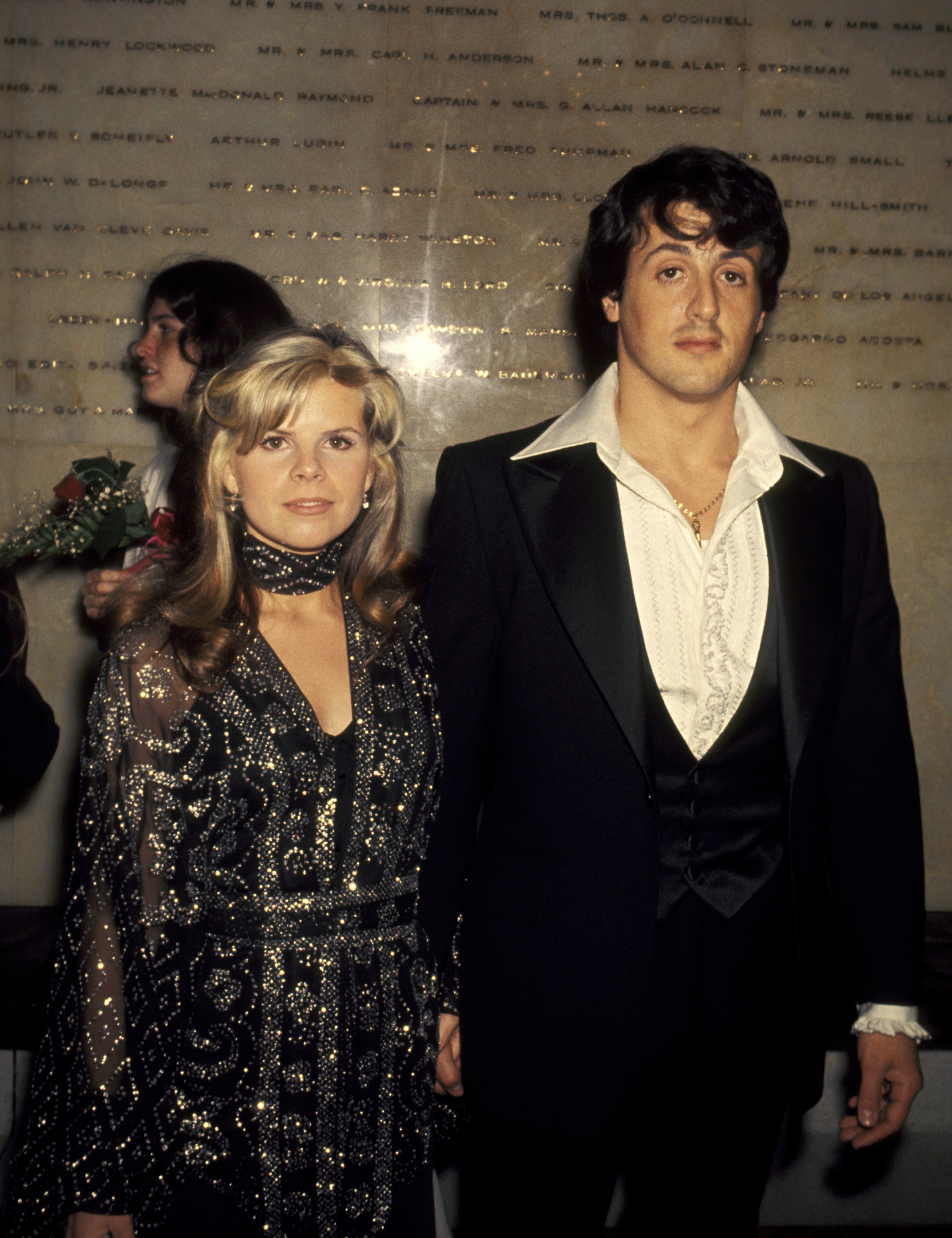 Sylvester Stallone y Sasha Czack el 28 de marzo de 1977 | Fuente: Getty Images