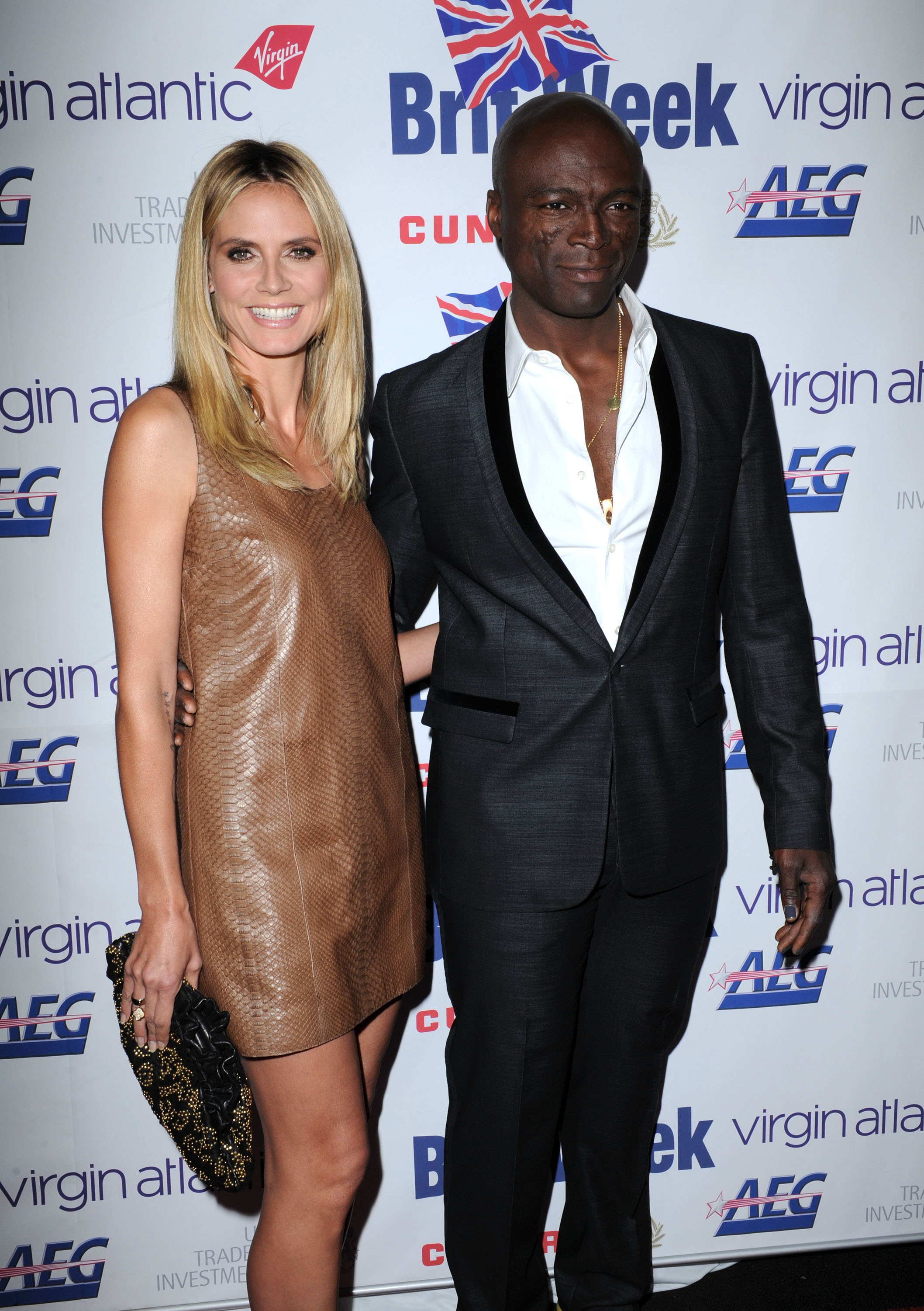 Heidi Klum y Seal en la cena de gala BritWeek a beneficio de LA's BEST "Joy Of Reading" el 28 de abril de 2011, en Los Ángeles, California | Fuente: Getty Images