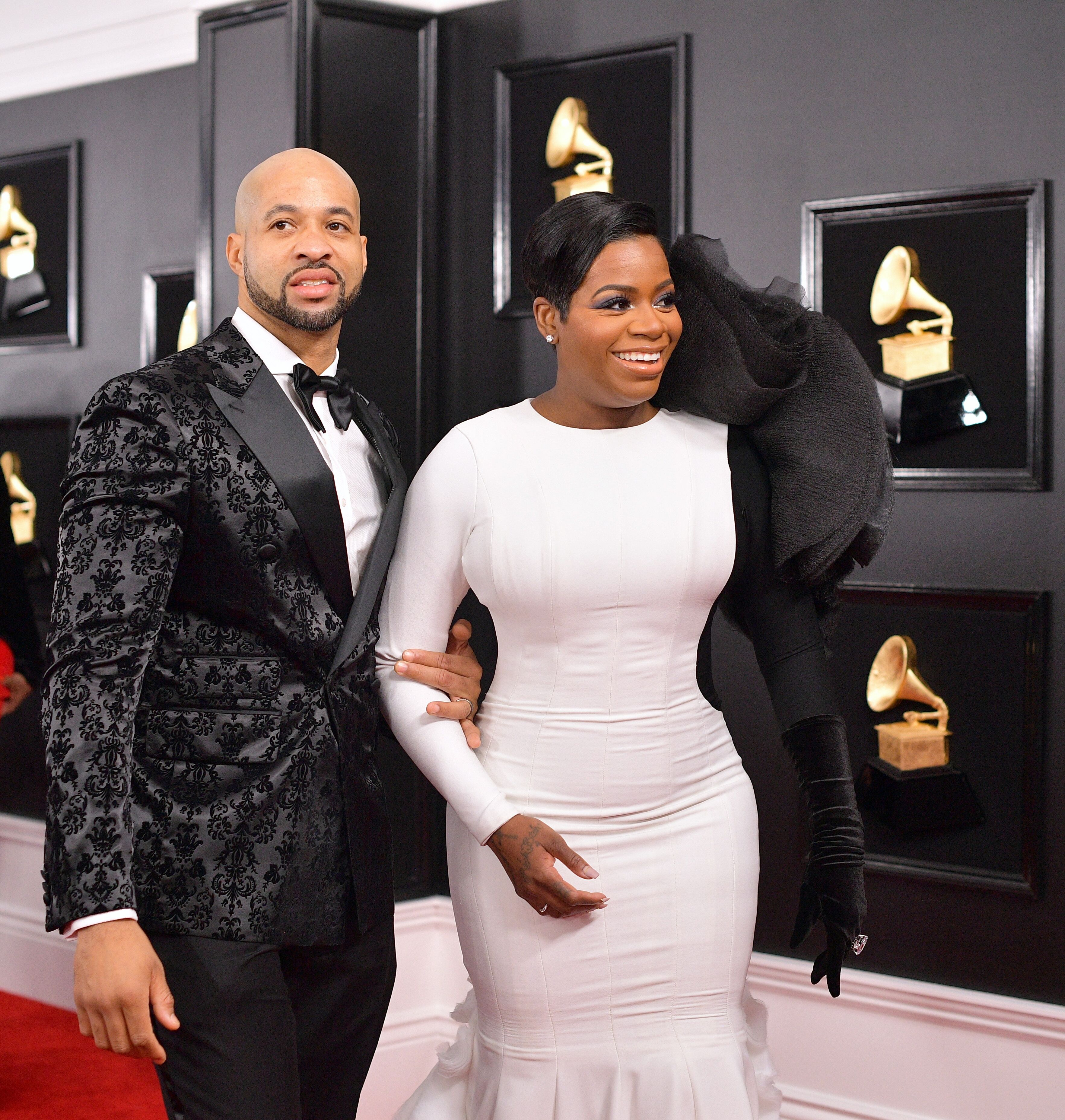 Fantasia Barrino con su esposo Kendall Taylor en los Grammys. | Foto: Getty Images