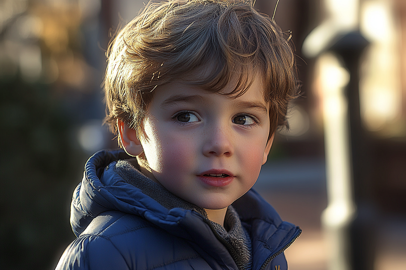 Un niño hablando | Fuente: Midjourney