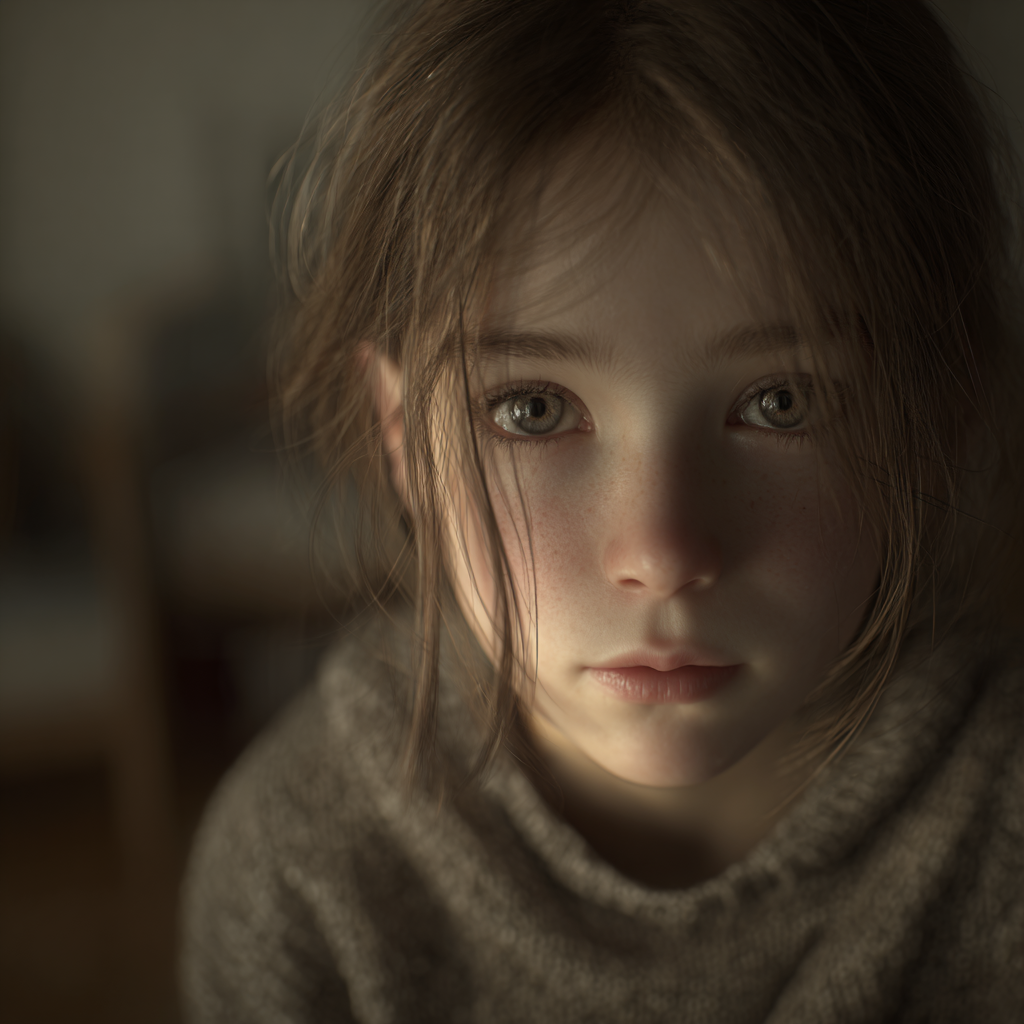 Una giovane ragazza tranquilla | Fonte: Midjourney