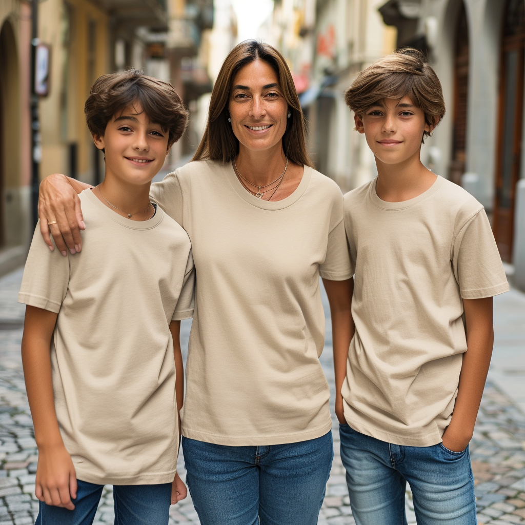 Una madre y sus hijos | Fuente: Midjourney