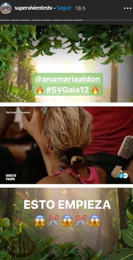 Ana María en sesión de corte de pelo. | Foto: Instagram/supervivientestv