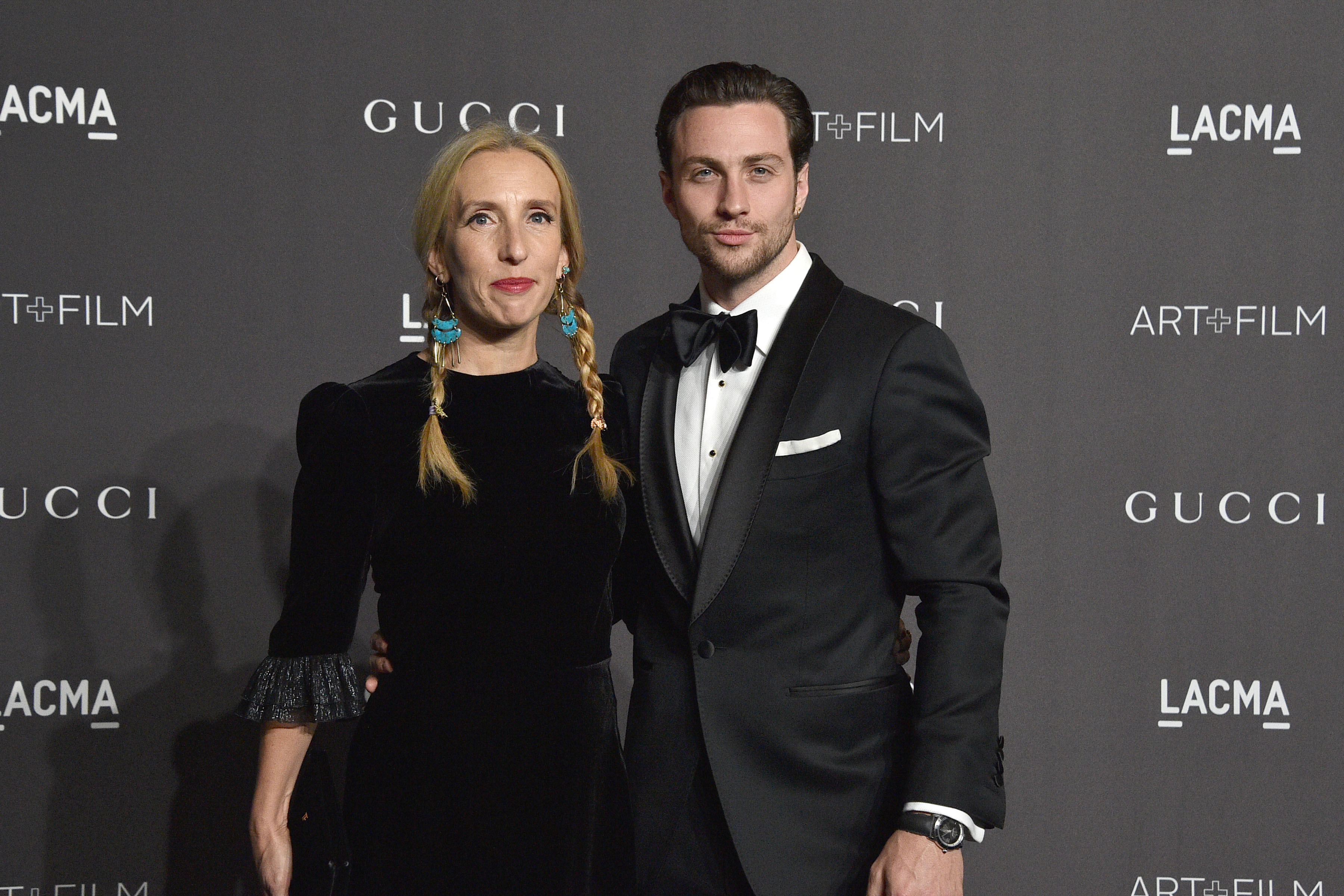 Sam y Aaron Taylor-Johnson en la Gala de Arte y Cine del LACMA el 3 de noviembre de 2018. | Fuente: Getty Images