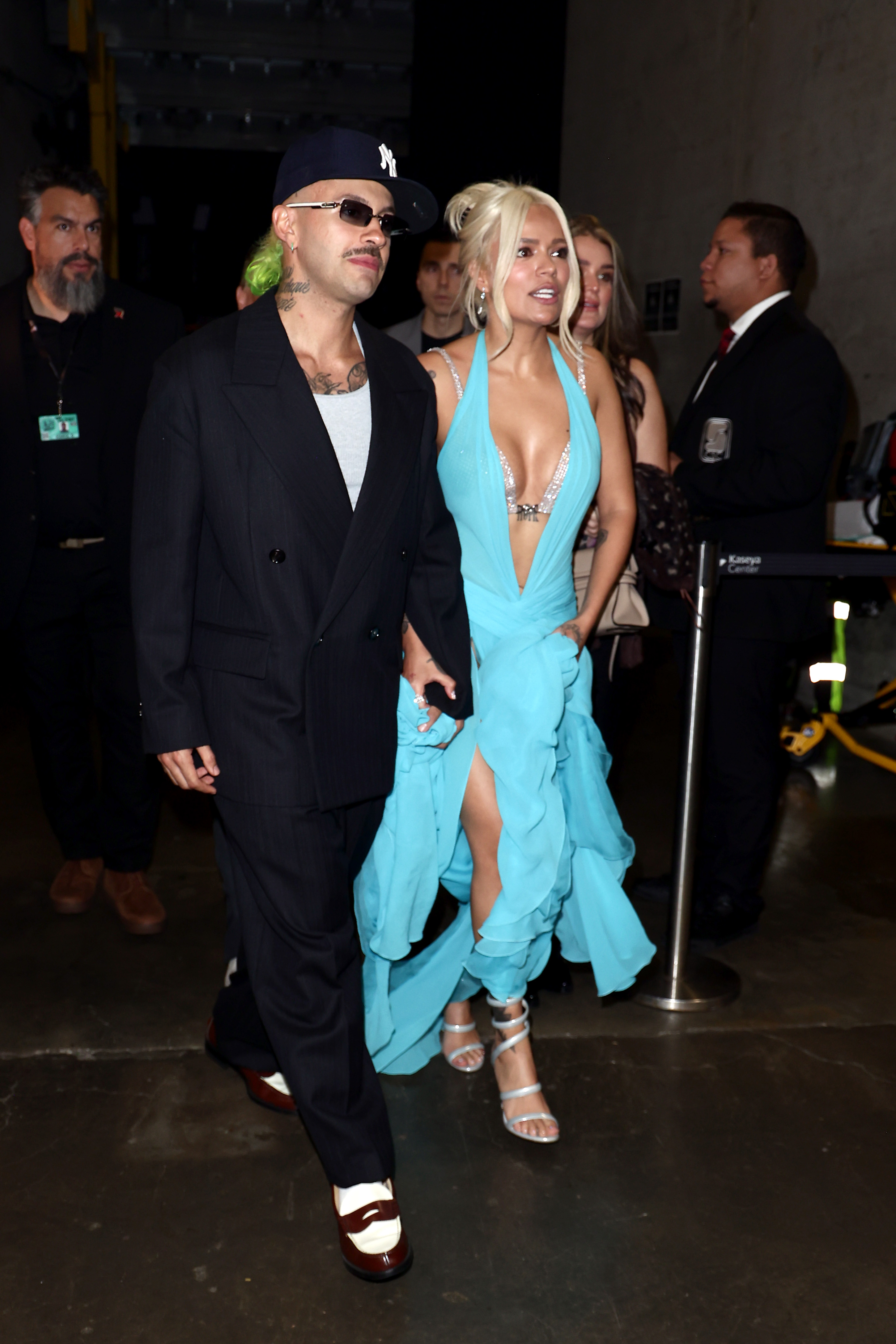 Feid y Karol G asisten a la 25ª Entrega del Latin GRAMMY en el Kaseya Center el 14 de noviembre de 2024 en Miami, Florida. | Fuente: Getty Images