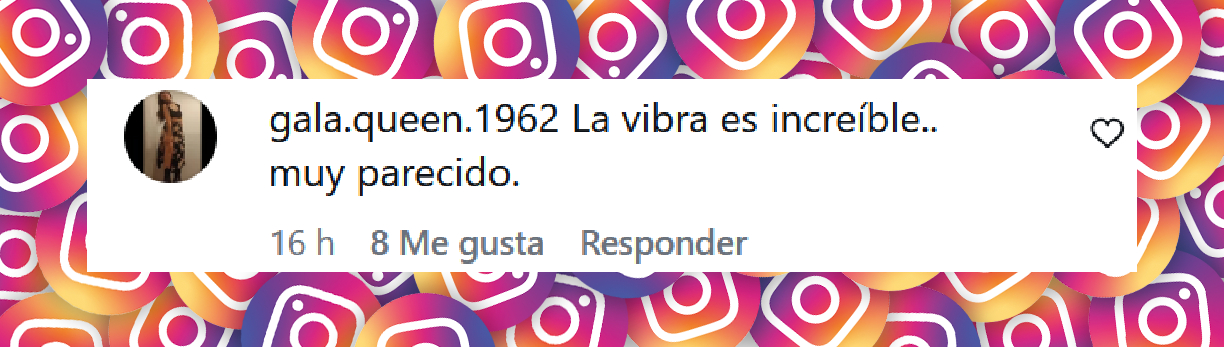 Comentario de una usuaria sobre el parecido de Ángelo Mutti con su abuelo Luis Alberto Spinetta | Fuente: Instagram/revistagenteok