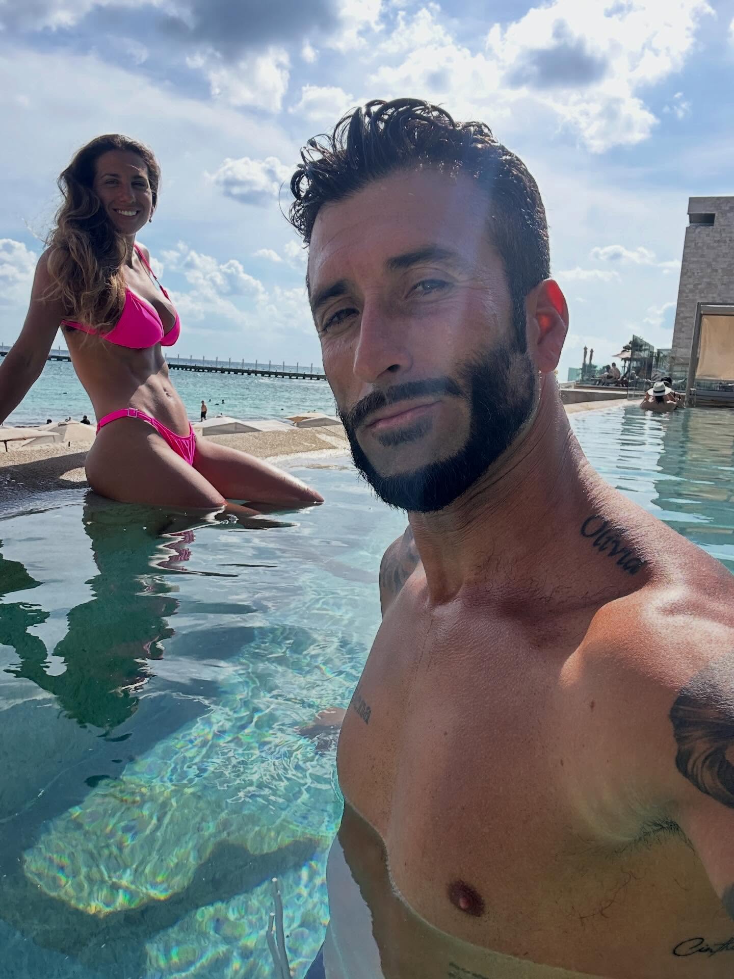 Cinthia Fernández compartiendo junto a su novio Roberto Castillo | Fuente: Instagram/cinthia_fernandez_