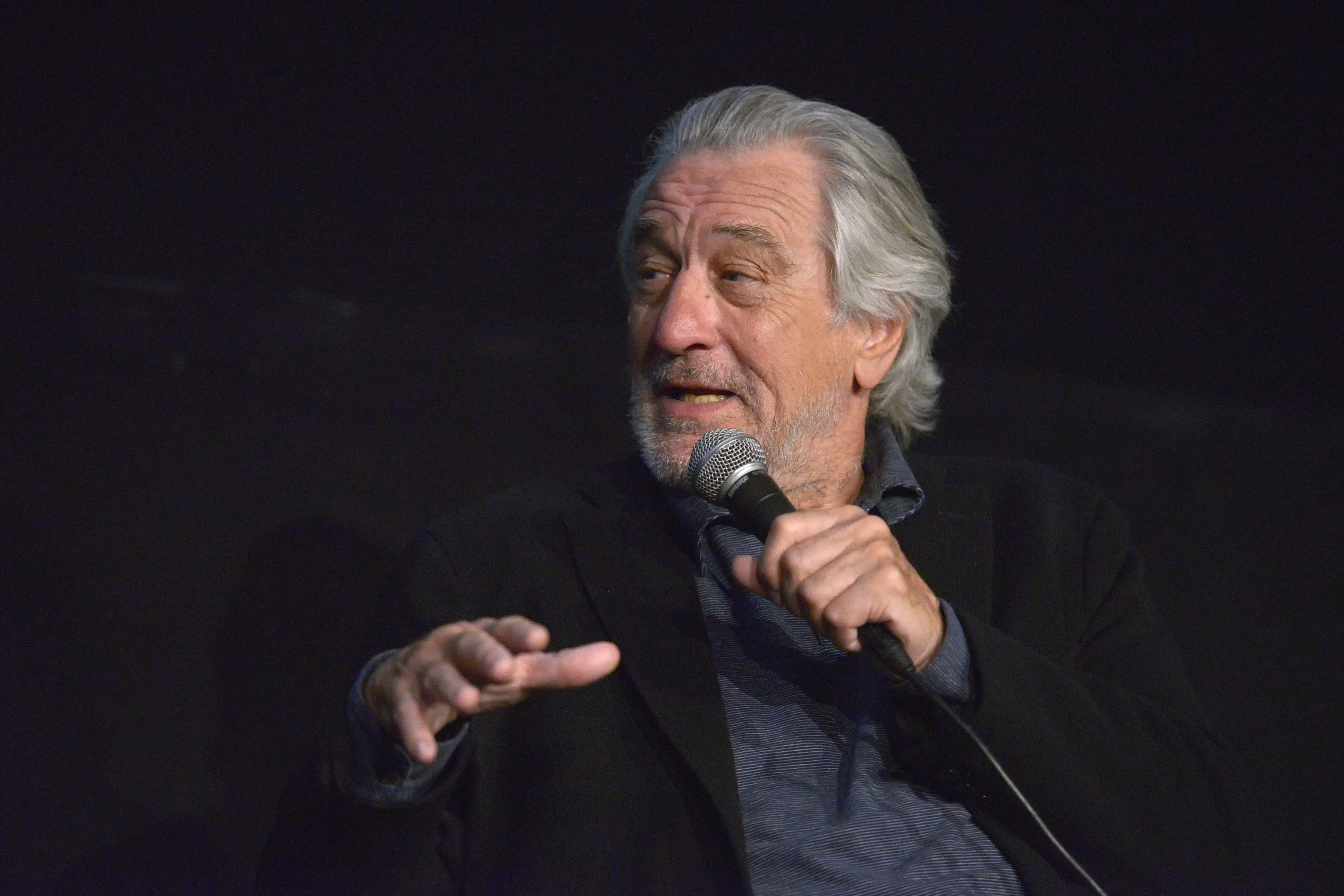 Robert De Niro en la sesión de preguntas y respuestas en una presentación de la película "The Irishman" de Netflix, el 4 de enero de 2020. | Foto: Getty Images