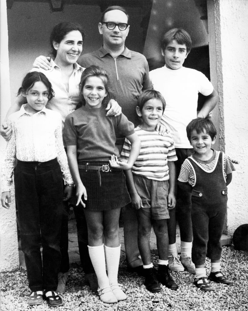 Ennio Morricone y su familia en 1970. | Foto: Getty Images