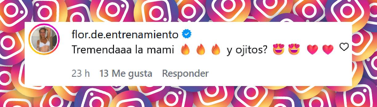 Comentario de una usuaria sobre la publicación de Tamara Báez junto a su hija en la playa | Fuente: Instagram/tamibaez222