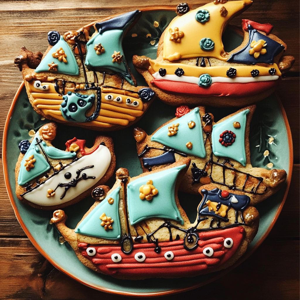 Galletas de barco pirata | Fuente: Midjourney