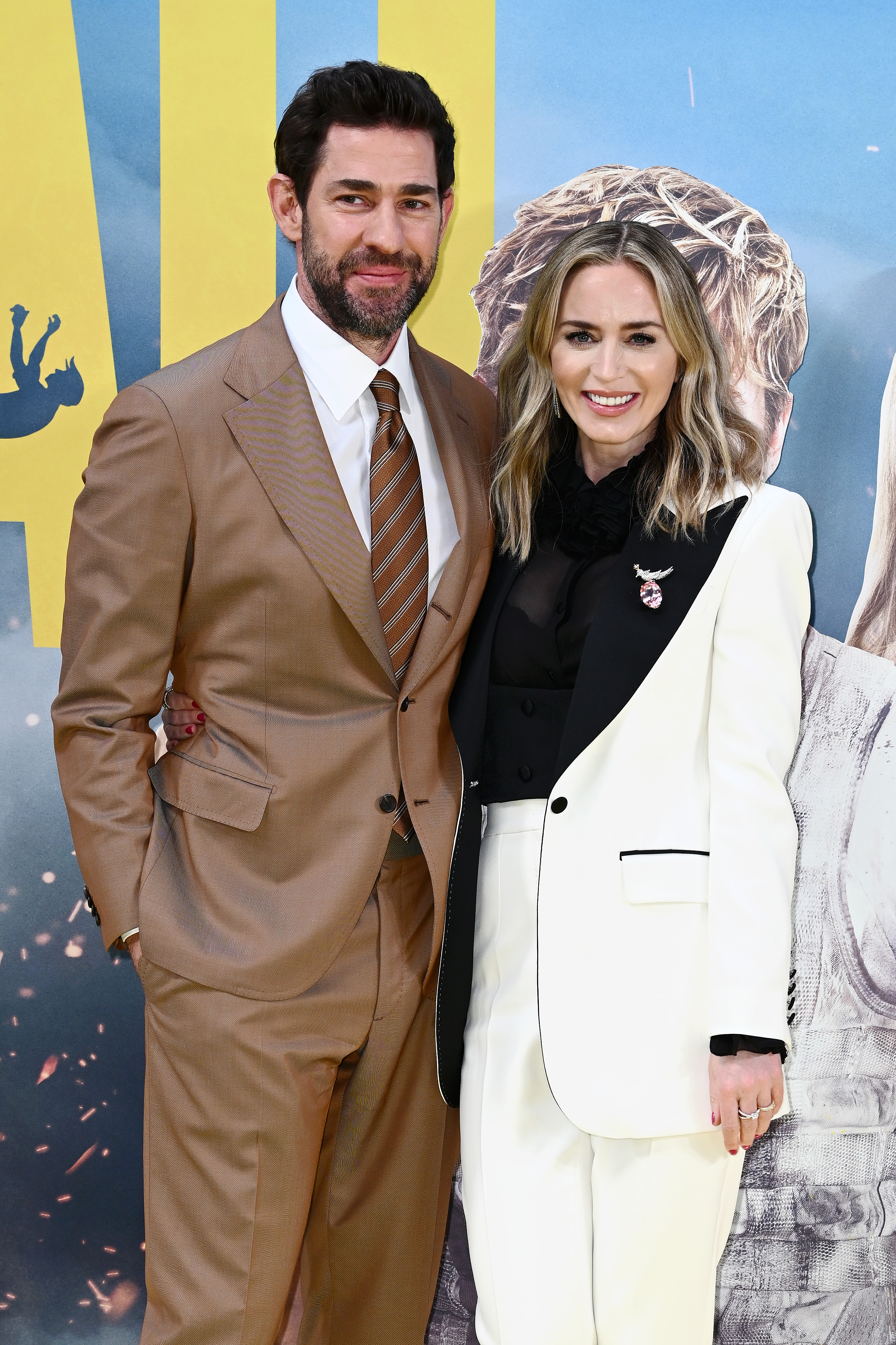 John Krasinski y Emily Blunt en la proyección especial de "The Fall Guy" en Londres, Inglaterra, el 22 de abril de 2024 | Fuente: Getty Images