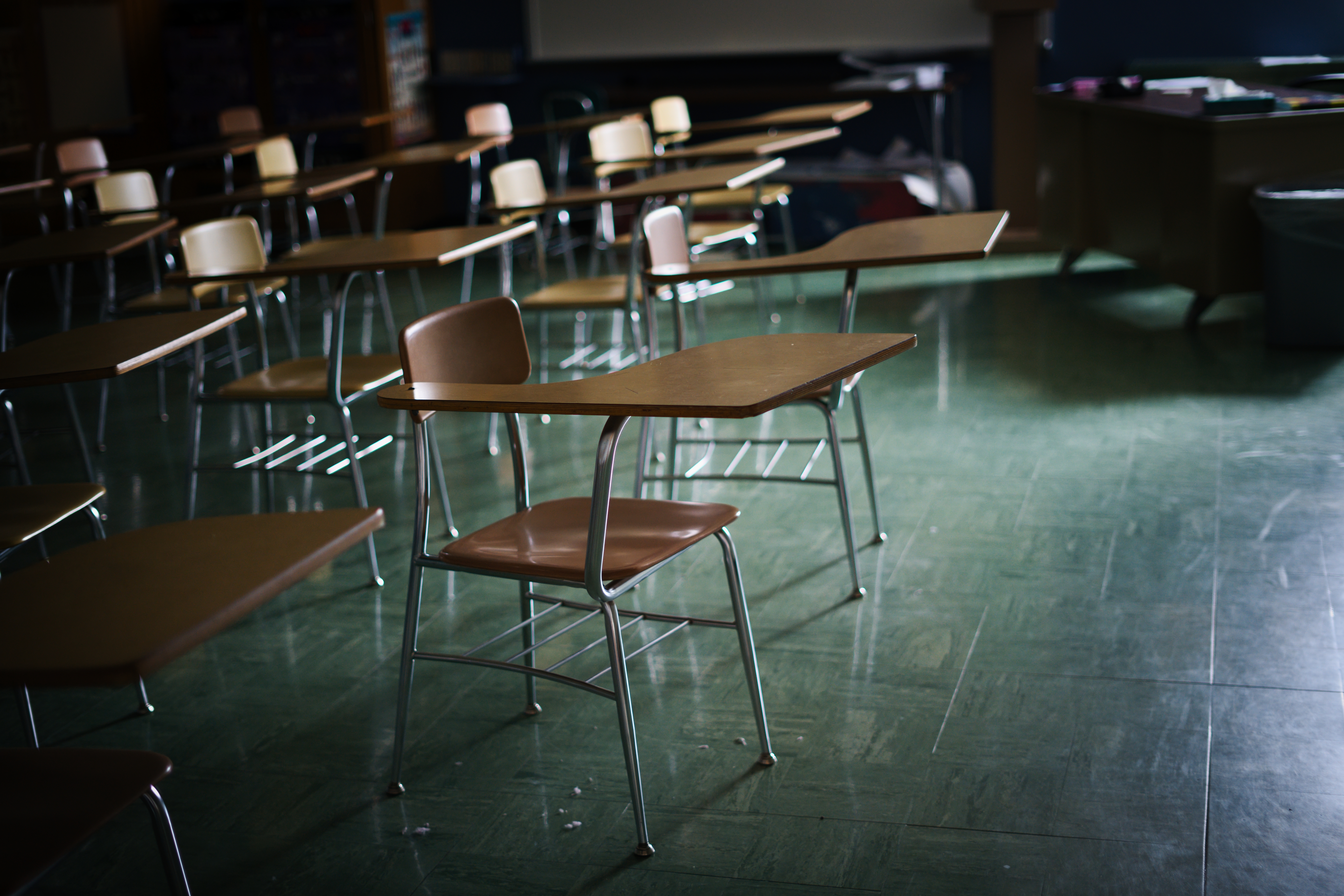 Un aula oscura y vacía | Foto: Shutterstock