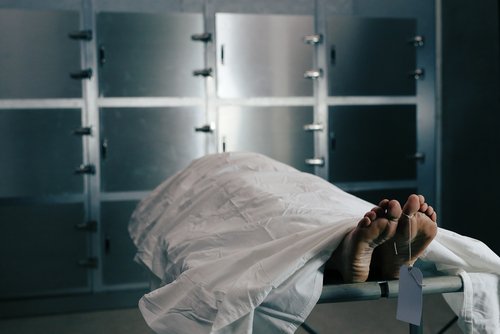 Cadáver en una morgue. Fuente: Shutterstock