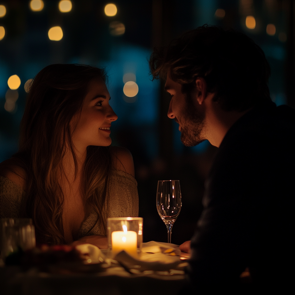 Pareja en una cena | Fuente: Getty Images