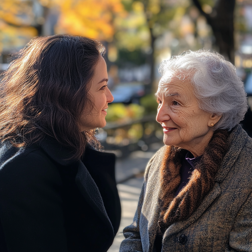 Mujeres charlando | Fuente: Midjourney