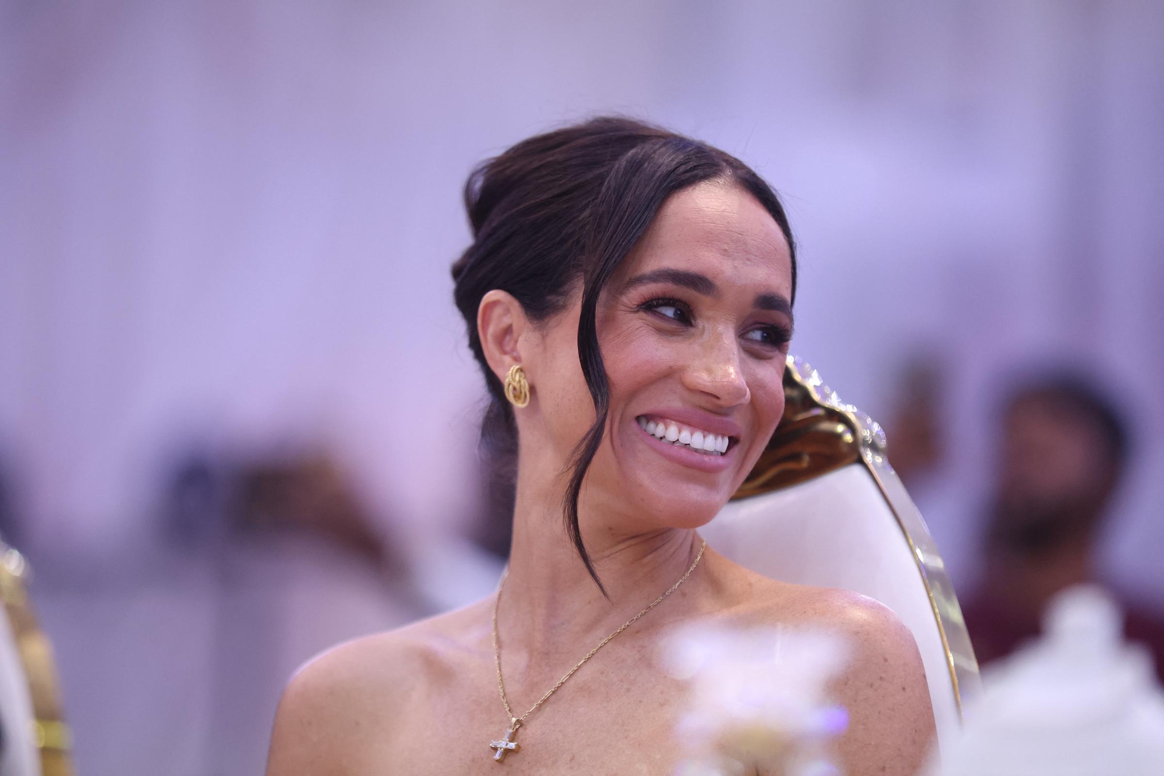 Meghan Markle en el Cuartel General de Defensa de Nigeria en Abuja el 11 de mayo de 2024 | Fuente: Getty Images