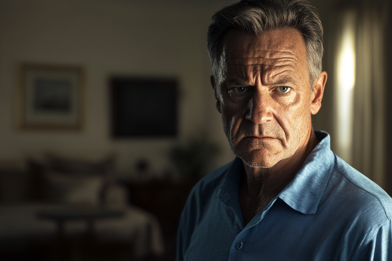 Un hombre enfadado | Fuente: Midjourney