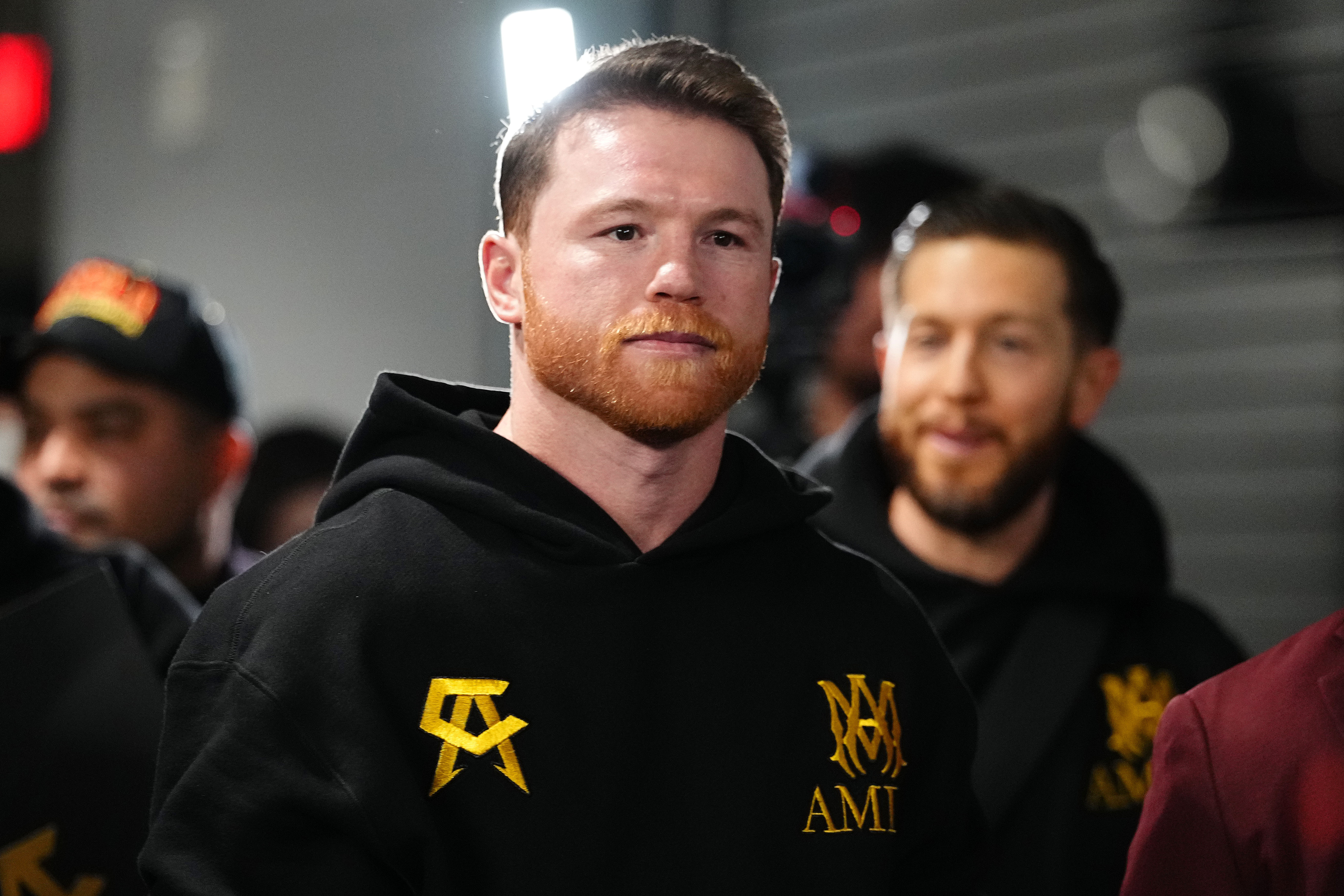 Canelo Álvarez llega al evento Canelo vs. Crawford en el Allegiant Stadium el 13 de septiembre de 2025 en Las Vegas, Nevada. | Fuente: Getty Images