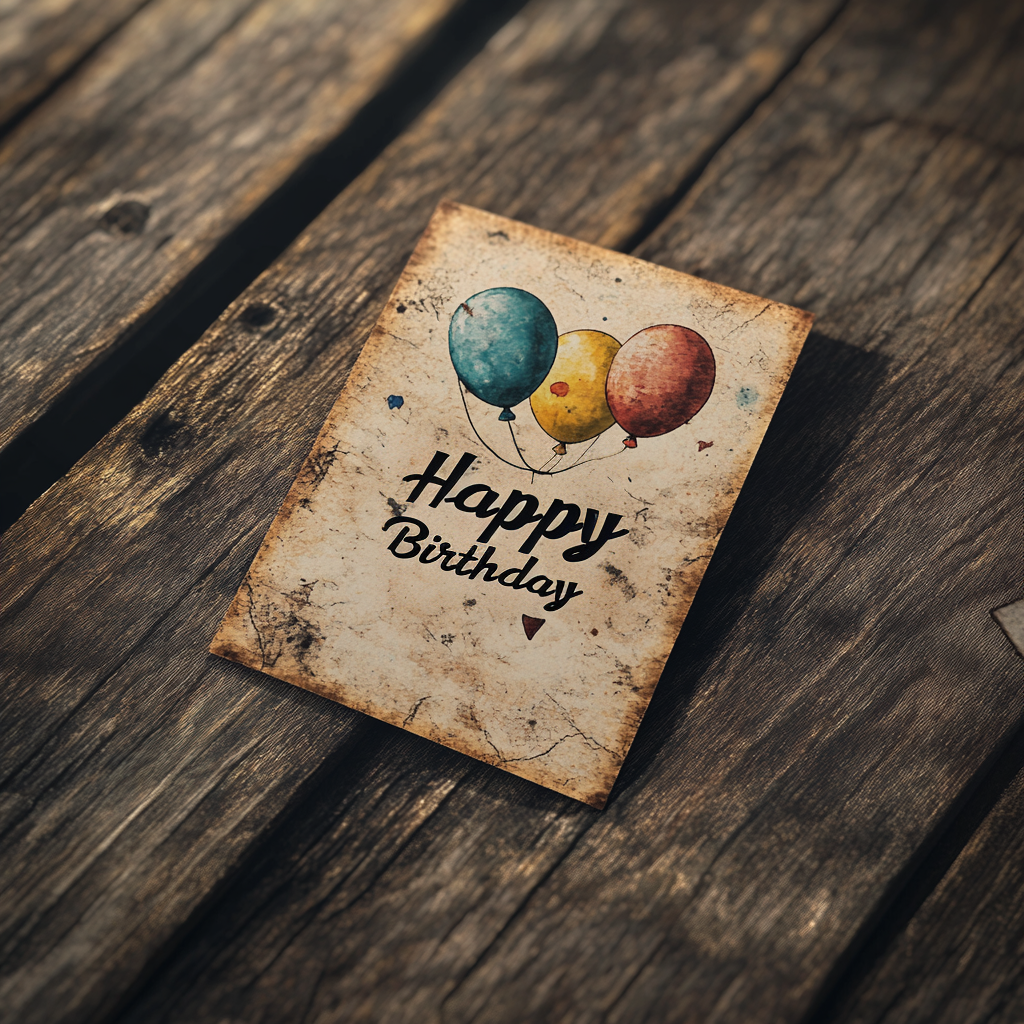 Una tarjeta de cumpleaños | Fuente: Midjourney