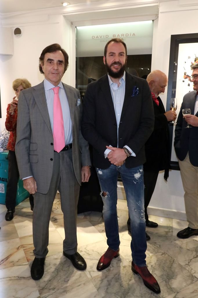 Manolo Segura y Borja Thyssen el 14 de febrero de 2019 en Madrid, España. | Foto: Getty Images.