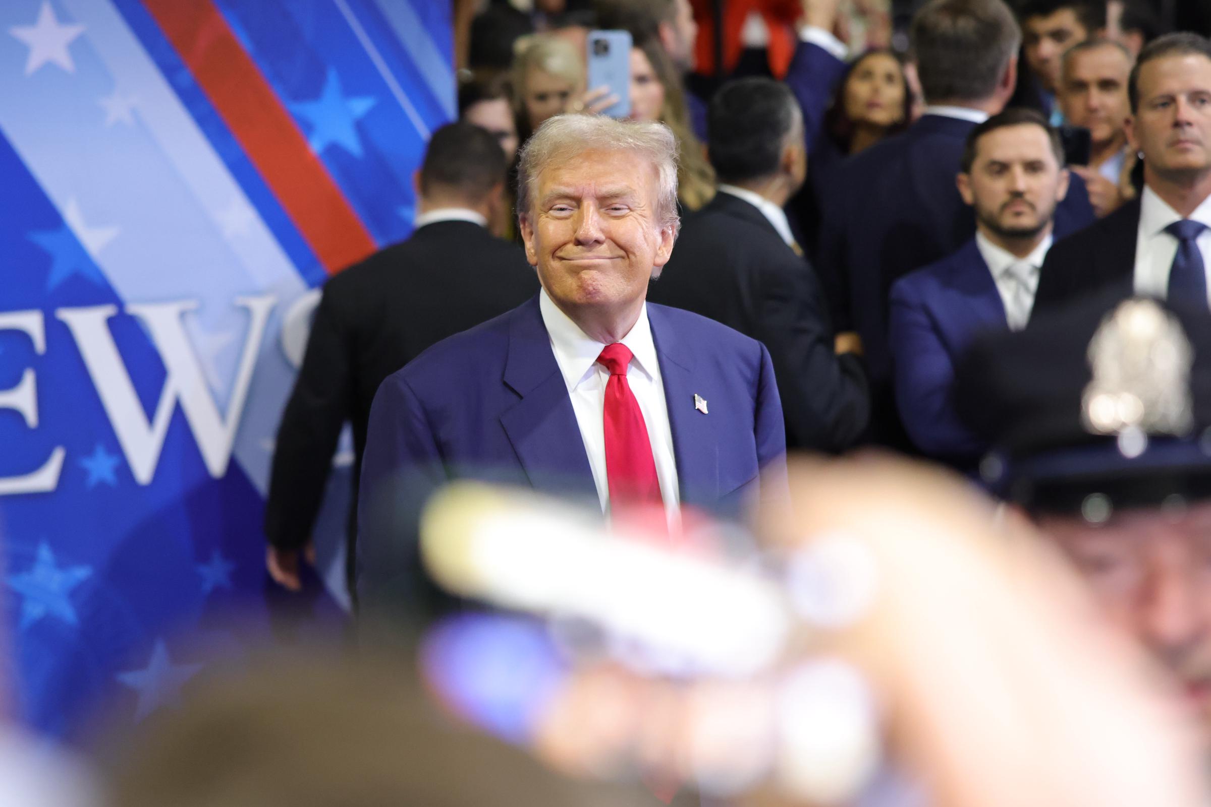 El presidente Donald Trump en el "Debate presidencial de ABC News: Carrera por la Casa Blanca" el 10 de septiembre de 2024, en Filadelfia, Pensilvania | Fuente: Getty Images