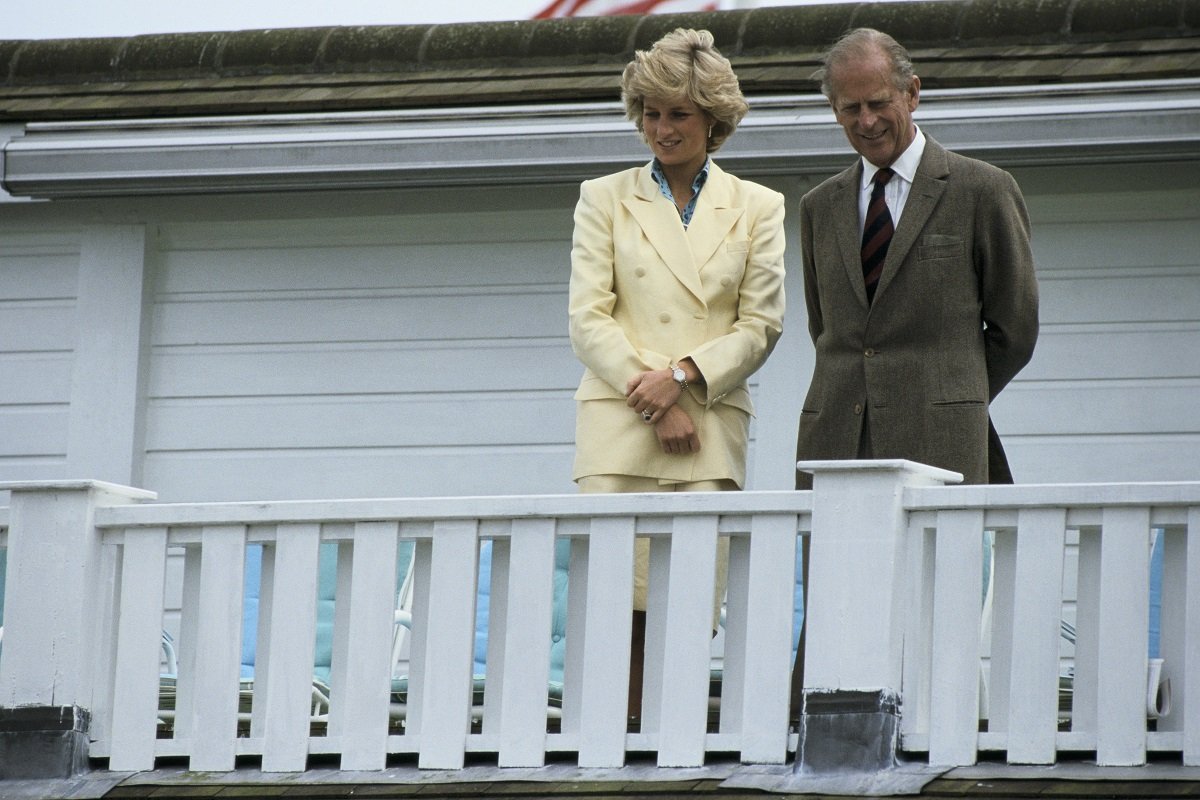 Princesa Diana de Gales y príncipe Felipe en Windsor, 1987. | Foto: Getty Images