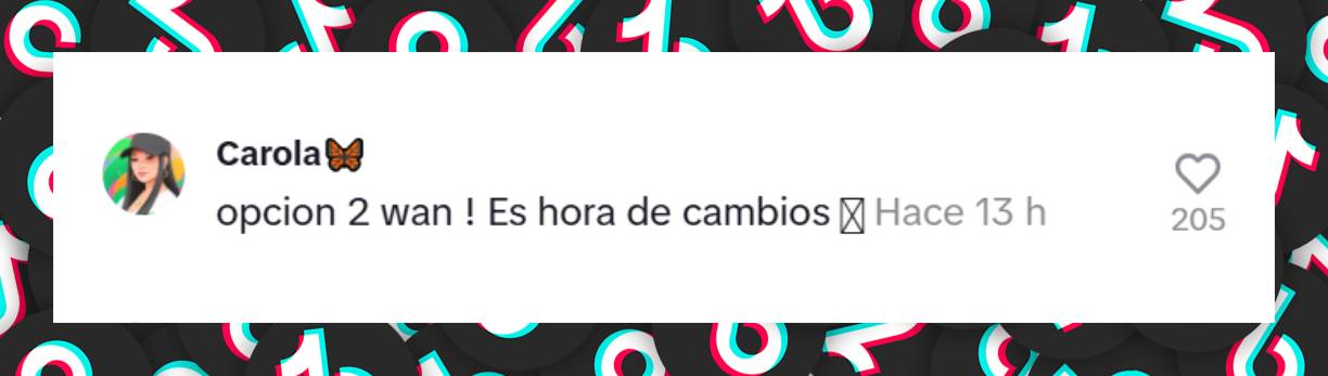 Comentario de una usuaria a favor de los retoques estéticos que Wanda Nara se quiere realizar | Fuente: TikTok/wanda.badbitch